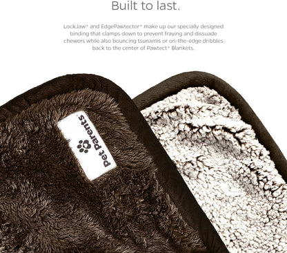 Pawtect Premium Waterproof Cat & Dog Blanket with Wickquick & Sherpup Technology, Puppy & Cat Blanket, Slate 32X40