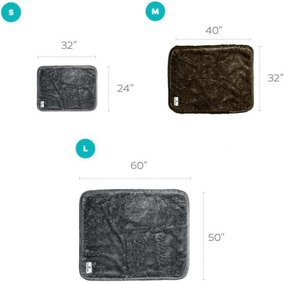 Pawtect Premium Waterproof Cat & Dog Blanket with Wickquick & Sherpup Technology, Puppy & Cat Blanket, Slate 32X40