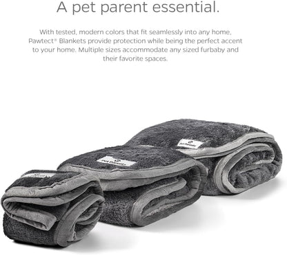 Pawtect Premium Waterproof Cat & Dog Blanket with Wickquick & Sherpup Technology, Puppy & Cat Blanket, Slate 32X40